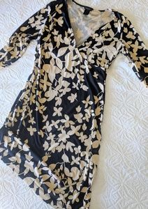 BCBG Maxazria faux wrap dress